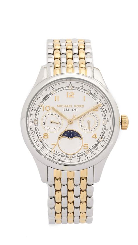 michael kors amelia moon phase watch